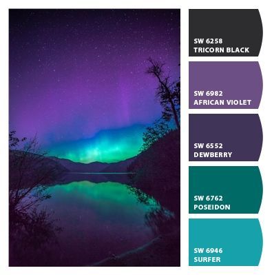 Purple And Teal Color Pallet, Beauty Room Color Scheme, Slate Blue And Grey Color Palette, Blue And Purple Living Room Color Scheme, Colors That Go With Amethyst, Purple Teal Black Color Palette, Purple Color Palette Web Design, Purple Halloween Color Palette, Color Purple Palette