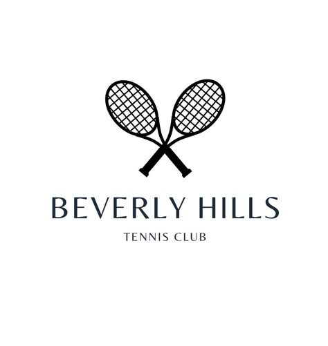 Beverly Hills Tennis Club T Shirt Design Tennis Club Design, Tennis Logo Design, Palm Springs Tennis Club, Tennis Club Logo, Tennis Shirts Designs, Tennis Court Design, Tennis Ideas, Ball Event, Tennis Logo