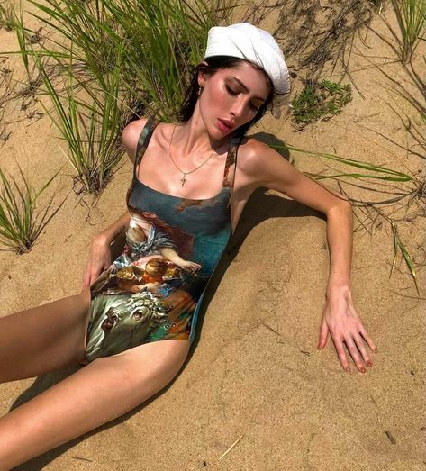 Teddy Quinlivan - Vivienne Westwood swimsuit Vivienne Westwood Swimsuit, Vivienne Westwood Swimwear, Teddy Quinlivan, Aesthetics Instagram, Vivienne Westwood, Summer Beach, Instagram A, Slip Dress, Take That