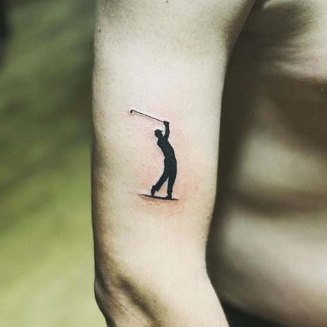 golf tattoo • Instagram Golf Memorial Tattoo Ideas, Golf Tee Tattoo, Golfing Tattoo, Golf Tattoo For Women, Golf Tattoo Ideas For Men, Golf Tattoo Ideas, Golf Tattoo, Tribute Tattoos, Z Tattoo