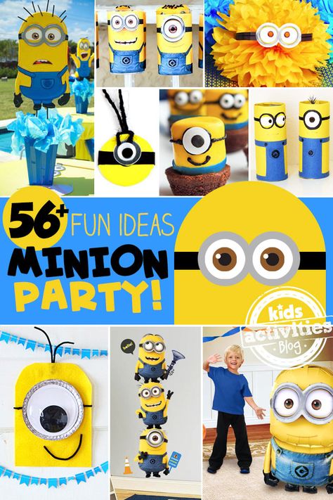 Minion Food Ideas, Minion Decor, Minion Party Games, Minion Party Ideas, Minion Decorations, Minion Craft, Diy Minions, Despicable Me Party, Minions Birthday