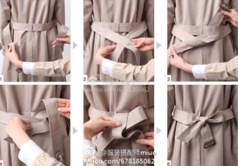 trench coat belt "tie back" How To Tie A Belt, How To Wear Belts, Trench Coat Outfit, Coat Outfit, Mama Style, Mode Casual, Belt Style, Fall Coat, Virtual Closet