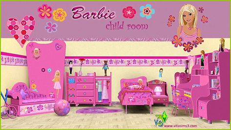 VitaSims 3.Download everything for your Sims3 game! Bratz Bedroom, 3 Kids Bedroom, Cc Furniture, Bratz Girls, Kids Pages, The Sims 3, Sims 4 Cc Furniture, Best Sims, Barbie Toys