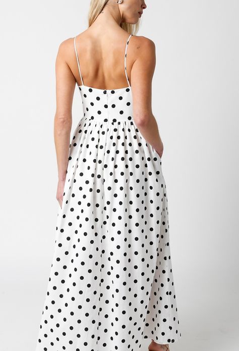 Dot print dress