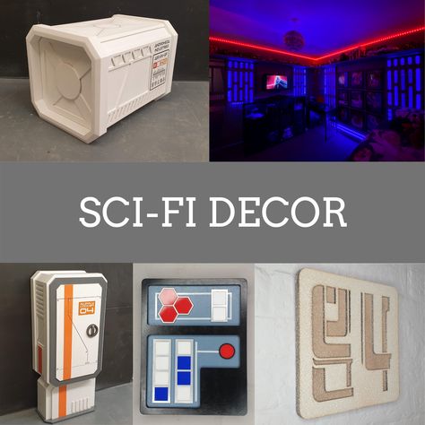 Sci Fi Room Decor, Star Wars Aliens, Spaceship Ideas, Ambulance Conversion, Sci Fi Room, Theater Sets, Scifi Decor, Movie Making, Spaceship Interior