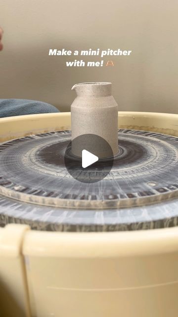 Grace ✿ HODU pottery on Instagram: "Making of one of my mini pitchers! 🥰 This is one of my favorite and most fun forms to throw and is the perfect size for milk with your coffee/tea, or even some soy sauce! I hope you loves enjoy this video 💕 • • • #potterywheel#pottery#wheelthrownpottery#wheelthrown#handmadepottery#handmadeceramics#potterystudio#potterylove#potterylife#ceramicist#clay#clayartist" Altered Pottery Forms, Beginning Pottery Wheel Projects, Clay Throwing Ideas, Mini Pottery Ideas, Pottery Wheel Ideas For Beginners, Pottery Ideas Wheel Thrown, Pottery Throwing Ideas, Wheel Thrown Pottery Ideas, Mini Pottery Wheel