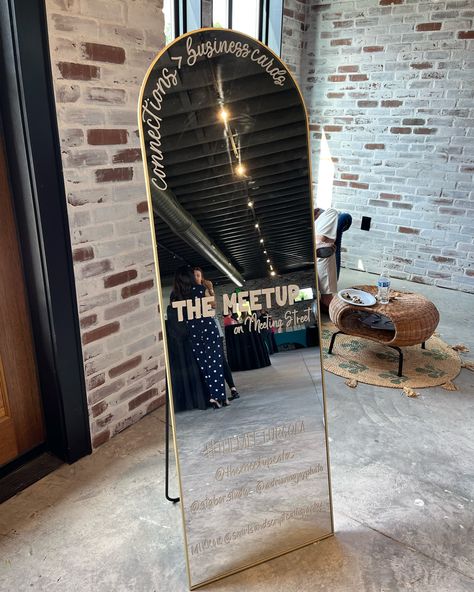 Mirror Spotlight 🪩✨💖 The Evelyn There has been so much love for this floor length beauty! The arch paired with the simple gold frame giving minimalist elegance! Plus it has its own stand attached meaning it doesn’t need an easel OR a wall to lean on. It’s the perfect selfie mirror for any event! I promise your guests will definitely be taking pictures in it! 📸 It’s seen lots of wedding love but also been used for other events too! I love getting to see all the ways people use the mirror... Simple Gold Frame, Floor Length Mirror, Selfie Mirror, Perfect Selfie, Lean On, Length Mirror, So Much Love, Taking Pictures, I Promise