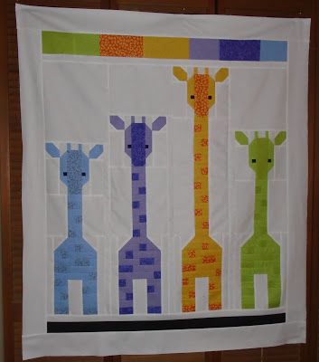 VROOMANS QUILTS: Monday Making Monkey Quilt Patterns, Giraffe Quilt Patterns, Zebra Quilt Patterns, Zoo Animal Quilt Pattern, Jungle Babies Quilt, Giraffe Quilt, Giraffe Baby Quilt, Elephant Quilt, Row Quilt