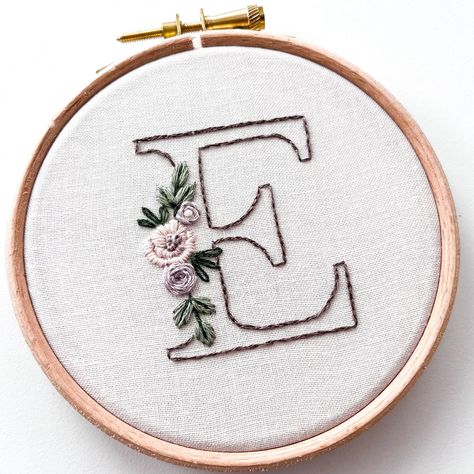 Swipe to see two colour ways for these floral initial embroidery designs. I can’t decide which I prefer! The black and pink is included in the pattern and kits in my shop! What letter would you stitch? #embroidery #craftcommunitylove #floralembroidery #initialembroidery #embroiderylettering #weddingembroidery #simpleembroidery #easyembroidery #learnembroidery #damngoodstitch #loveembroiderymag #dmcembroidery #dmcthreads #lineembroidery #nameembroidery #nameembroideryhoop #handembroidery #diy... Initial Hand Embroidery, Sage Embroidery, Initial Embroidery, Embroidery Letter, Wedding Embroidery, Happy New Year Images, Floral Initial, Name Embroidery, Colour Ways