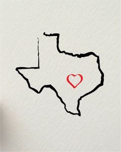 Texas tattoo design, with the heart moved westward Texas Tattoo, Texas Outline, Irreverent Humor, Texas Tattoos, Red White Royal Blue, Red White And Royal Blue, Texas Forever, Red Ink Tattoos, Healing Tattoo