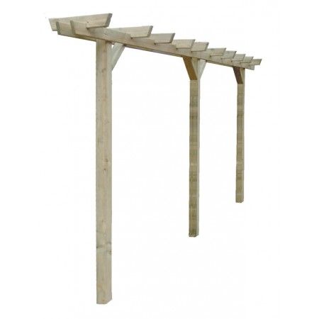 Single bar arbor/pergola Single Pergola, Grape Pergola, Privacy Pergola, Bar Pergola, Cantilevered Pergola, Timber Frame Pergola, Backyard Structures, Curved Bed, Building A Pergola