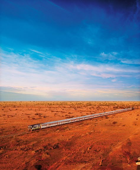 The Indian Pacific in Australia Sleeper Train, Australian Outback, Train Ride, Best Sunset, Train Rides, South Australia, Western Australia, Travel Aesthetic, Rocky Mountains