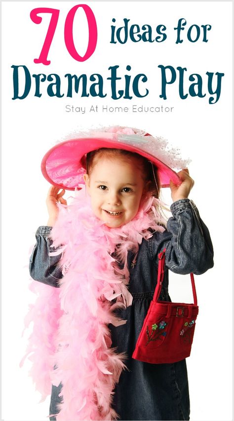 Dramatic play and pretend play for preschoolers are crucial for processing information that they're learning and practicing all of their skills! You'll love these 70 fantastic dramatic play ideas for preschoolers. Dramatic Play Activities, Morning Routine Kids, Preschool Girl, Dramatic Play Preschool, Dramatic Play Area, Dramatic Play Centers, Kids Dress Up, Play Centre, Preschool At Home