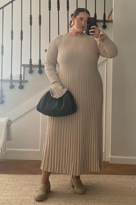 ADA STONE LONG SLEEVE MIDI DRESS curated on LTK Work Fits, Modest Fits, Plus Size Winter, Winter Fit, Girls Style, Girl Tips, Sleeve Midi Dress, Long Sleeve Midi, Long Sleeve Midi Dress