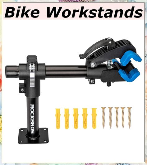 ROCKBROS Bike Repair Stand Bench Mount Home Bike Stand for Maintenance Bike Clamp Workbench Work Stands Bicycle Repair Rack f Homemade Bike Stand, Bike Maintenance Stand, Bike Repair Stand, Bicycle Mountain, Bicycle Repair, Push Bikes, Bike Tools, Bike Trailer, Road Mountain