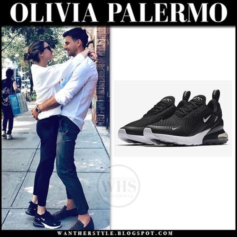 Olivia Palermo in white sweatshirt, leggings and sneakers #oliviapalermo #johanneshuebl #nike #sneakers #streetstyle #fashion #celebrity #celeb #casual #style #offduty Olivia Palermo Sneakers, Olivia Palermo Winter, Olivia Palermo Hair, White Tennis Shoes Outfit, Black Nike Air Max, Johannes Huebl, Black Nike Sneakers, Nike 270, Olivia Palermo Outfit