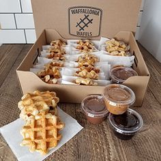 Sweet Cream Ice Cream, Waffle Pops, Waffle Shop, Speculoos Cookie Butter, Belgium Waffles, Dessert Waffles, Waffle Toppings, Belgian Waffles, Homemade Whipped Cream