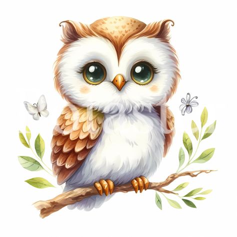 Step into the enchanting world of our Cute Owl Watercolor Clipart! Overflowing with irresistibly charming owl illustrations in delightful watercolor style, this collection is perfect for adding a touch of whimsy to any project. Whether you're creating gifts for kids, decorating nursery walls, or designing digital art, these lovable baby owls are sure to bring joy. With instant download access and commercial use rights, this clipart set offers endless possibilities for your creative endeavors. Do Ballerina Clipart, Owl Clipart, Owl Clip Art, Owl Watercolor, Owl Coffee, Owl Nursery, Owl Illustration, Baby Owl, Owl Baby