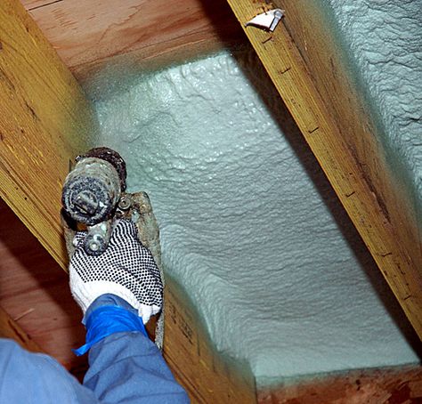 Insulation for the cathedral ceilings. Underfloor Insulation, Attic Nook, Attic Lighting, Spray Insulation, Roof Insulation, Attic Flooring, Attic Insulation, Home Insulation, Attic Conversion