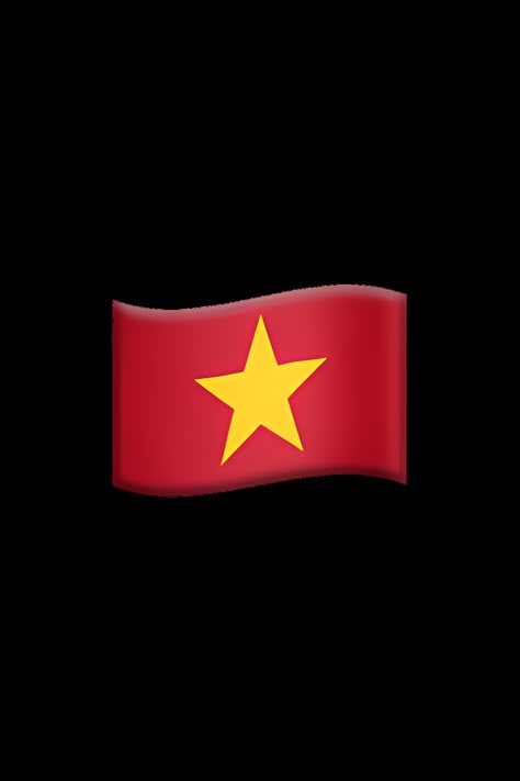 The emoji 🇻🇳 depicts the flag of Vietnam. The flag is rectangular in shape and consists of a red background with a large yellow star in the center. The star has five points, representing the five main classes of Vietnamese society: workers, peasants, intellectuals, traders, and soldiers. The red background symbolizes the bloodshed during the country's struggle for independence. The flag has a simple yet striking design and is easily recognizable. Flag Emoji, Apple Emojis, Vietnam Flag, The Emoji, Mall Design, Yellow Star, United States Flag, South China Sea, South China