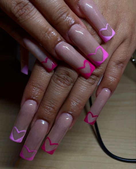 Birthday nailzzz 🩷🥳💅 Follow @carmenz.clawz for more • • • • • #beginnernails #nailtech #nailtechlife #birthdaynails #bdaynails💅 #baddienails #longnails #heart #heartdesign #pinknails💕 #pink #nudenails #nudeacrylic #coveracrylic #acrylicnails #handdrawnnailart #nailart #simplenailart #cutenaildesign #carmenzclawz Birthday Nails, Cute Nail Designs, Easy Nail Art, Nude Nails, Nail Tech, Heart Design, Long Nails, Pink Nails, Acrylic Nails