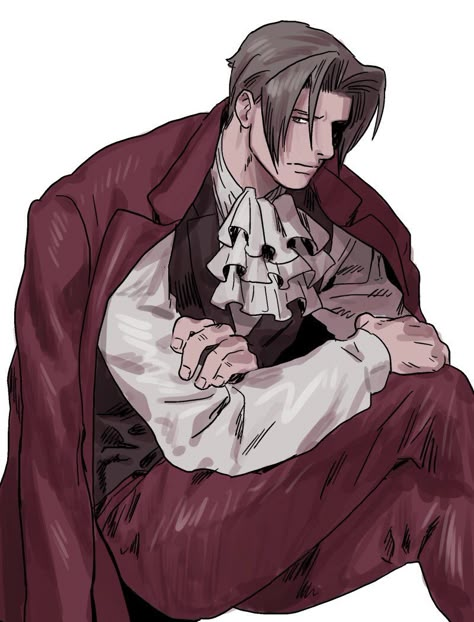 Ace Attorney Pfp, Ace Attorney Edgeworth, Edgy Boy, Ace Attorney Fanart, Unnecessary Feelings, Ace Attorney Phoenix Wright, Miles Edgeworth, Phoenix Wright Ace Attorney, Professor Layton