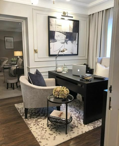 Modern Home Offices, Outfit Office, Work Office Decor, Cozy Home Office, Dream Office, Renovation Design, Office Inspo, Home Office Space, Home Office Ideas