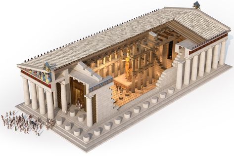 Parthenon Architecture, Greek Parthenon, Greece Architecture, Ancient Roman Architecture, Commercial Illustration, Ancient Greek City, Victorian House Plans, Byzantine Architecture, Greek Pantheon