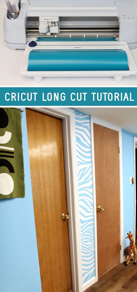 #ad This Cricut long cut tutorial uses the Cricut Maker 3 to make a really cool safari playroom themed decal and mural. Plus, read my in-depth review of the Cricut Maker 3 and Smart Materials. #CricutMade Safari Playroom, Cricut Maker 3, Cricut Access, Smart Materials, Basic Tools, Long Cut, Cricut Tutorials, Cricut Maker, Craft Tools