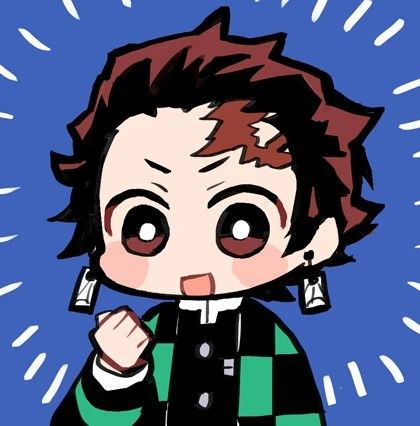 Chibi Tanjiro Kamado, Demon Slayer Tanjiro Chibi, Anime Popular Icons, Demon Slayer Chibi Drawing, Tanjiro Cute Chibi, Tanjiro Kamado Icons Cute, Tanjiro Doodle, Demon Slayer Chibi Art, Tanjiro Kamado Cute