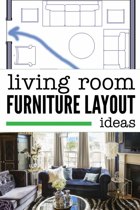 Great home decor ideas for living room furniture layouts! I love the interior decorating tips on how to arrange your living room furniture even if you have a TV, fireplace or large windows. #fromhousetohome #livingroomlayouts #livingroom #homedecorideas #decoratingtips  #interiordecoratingtips Focal Point Living Room, Living Room Furniture Arrangement Ideas, Living Room With Large Windows, Awkward Living Room Layout, Contemporary Family Rooms, Room Layout Design, Contemporary Family Room, Long Room, Living Room Layout