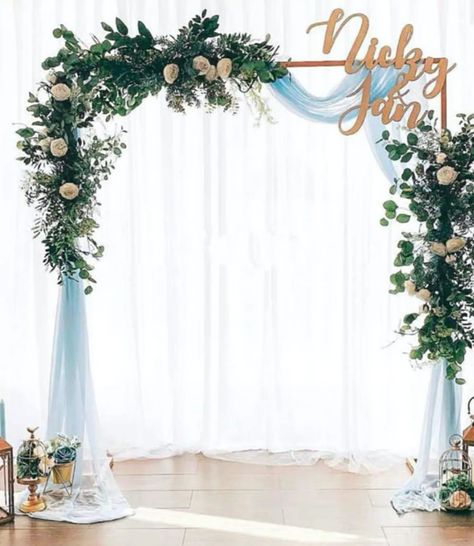 Floral Party Decorations, Garden Backdrops, Wedding Arbour, Wedding Props, Balloon Flowers, Stage Decorations, Wedding Background, Deco Floral, Wedding Stage