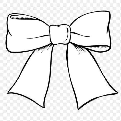 Hand drawn bow design element | free image by rawpixel.com / Noon Bow Line Art, Bow Coloring Pages, Bow Outline, Ribbon Drawing, Leavers Shirt, Bow Illustration, Bow Image, Bow Drawing, Bow Vector