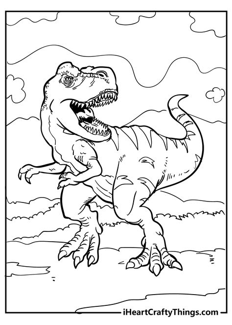 Tyrannosaurus Coloring Pages (Updated 2022) Coloring Dinosaurs Free Printable, T Rex Coloring Pages Free Printable, Dinosaur Illustration Realistic, Dinosaur Train Coloring Pages, Dinasour Coloring Sheets, Dinosaur Colouring Pages Free Printable, Dinasour Coloring Paper, Rexy Jurassic World, Tyrannosaurus Rex Drawing