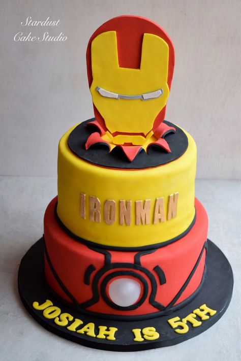 Ironman Birthday, Iron Man Birthday Party, Iron Man Cake, Iron Man Theme, Man Cakes, Ironman Cake, Party Cooler, Iron Man Birthday, Cake Designs For Kids