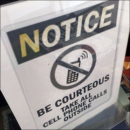 Warning To Be Courteous, No Cell Phone Calls No Phone Calls Sign Military, No Cell Phone Sign, Military Office, Ahn Bohyun, No Cell Phones, Cell Phone Bill, Fake Ft Call, Inspirational Smile Quotes, Phone Bill