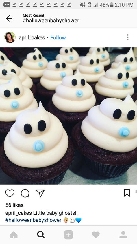 Halloween Gender Reveal Cake Ideas, Halloween Gender Reveal Cupcakes, Halloween Gender Reveal Food, Halloween Baby Shower Desserts, A Little Boo Is Almost Due Boy Baby Shower Ideas, Halloween Baby Shower Cupcakes, Halloween Baby Shower Ideas For Boys, A Little Boo Is Due Baby Shower Ideas, Ghost Baby Shower Ideas