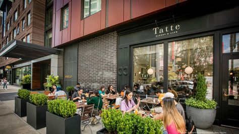 Fast-growing Boston-based Tatte Bakery & Cafe is expanding again in Greater Washington. Here's where it's opening its next store. Tatte Bakery Washington Dc, Tatte Bakery, Reston Town Center, Bakery Shop Design, Fountain Square, Shade Store, Old Town Alexandria, The Bakery, New Neighbors