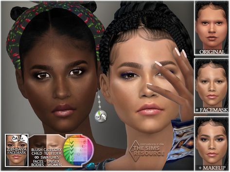 The Sims Resource - Zendaya Facemask Chani Dune, Sims Download, Female Sims, Supernatural Dean Winchester, Vampire Teeth, Women Face, Sims 4 Cas, Sims Community, Sims 4 Cc