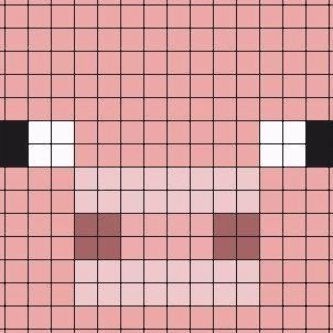 Minecraft Pig Face 16x16 Perler Bead Pattern / Bead Sprite, #16x16 #bead #face #Minecraft #minecraftpig #pattern #Perler #Pig #Sprite C2c Minecraft, Minecraft Pig Face, Minecraft Pig, Pig Head, Pig Face, Art Pixel, Bead Sprite, Minecraft Pixel Art, Grid Paper