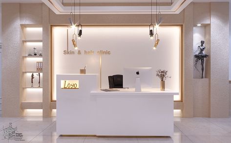 Skin Clinic Interior Design, Dental Design Interior, Salon Interior Design Ideas, Waiting Room Design, Dental Office Design Interiors, Clinic Interior, Esthetics Room, Skin And Hair Clinic, Spa Interior Design