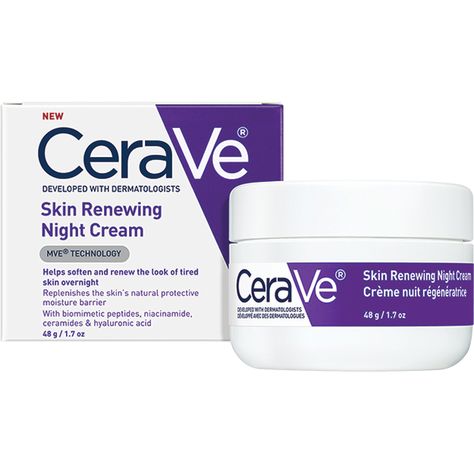 Cerave Night Cream, Cerave Moisturizer, Cerave Skincare, Hyaluronic Acid Moisturizer, Skin Growths, Beauty Tips For Skin, روتين العناية بالبشرة, Best Face Products, Skin Cream