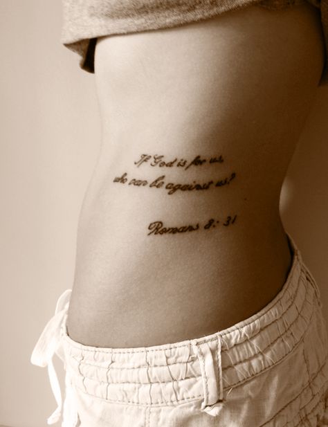 Romans 8:31 tattoo Roman’s 8:31 Tattoo, Romans 8:38-39 Tattoo, 831 Tattoo, Romans 8 31 Tattoo, Romans 8 28 Tattoo, Scripture Tattoos, Romans 8 31, Romantic Tattoo, Romans 8 38-39