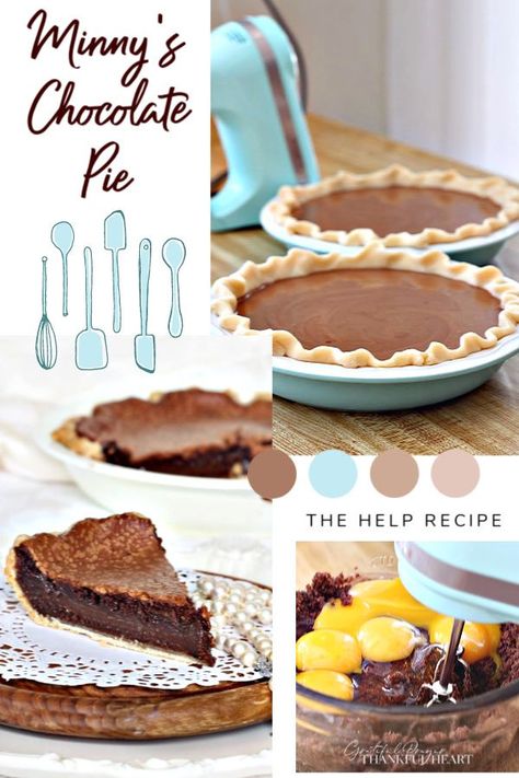 Mini's Chocolate Pie The Help, Minnies Chocolate Pie Recipe, Minnie's Chocolate Pie, The Help Pie, Minnie Chocolate Pie From The Help, Baked Chocolate Pie Recipe, Minnie’s Chocolate Pie, Chocolate Pie The Help, Minnys Chocolate Pie Recipe