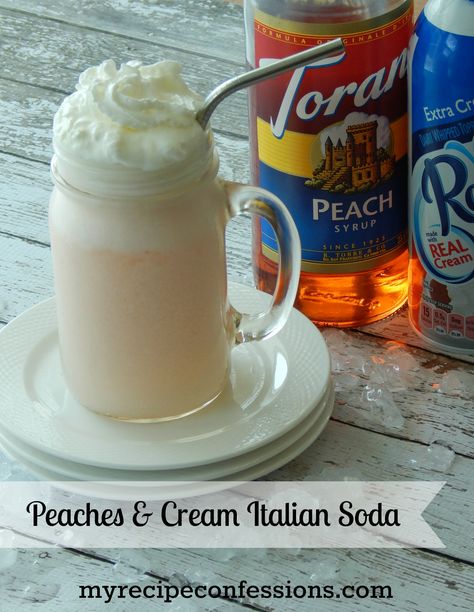 Sugar Free Syrup Recipe, Italian Cream Soda Recipe, Torani Syrup Recipes, Torani Recipes, Italian Sodas, Italian Cream Soda, Pineapple Lemonade, Italian Cream, Homemade Soda