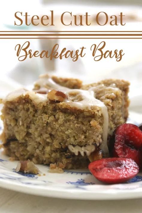 Oat Breakfast Bars, Steel Cut Oatmeal Recipes, Steel Cut Oats Recipe, Oat Breakfast, English Afternoon Tea, Steel Cut Oatmeal, Lost 100 Pounds, Finger Sandwiches, Breakfast Choices