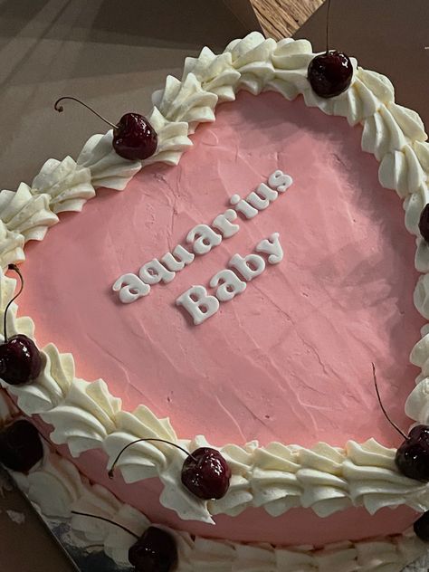 Aquarius Season Cake, Aquarius Szn Cake, Aquarius Baby Cake, Birthday Cake Aquarius, Aquarius Cake Birthdays, Aquarius Birthday Cake, Aquarius Cake, Aquarius Szn, 24th Birthday Cake