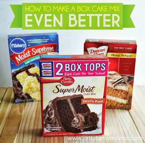 How to Make a Box Cake Even Better | artsy-fartsy mama How To Make Boxed Devils Food Cake Better, Make A Box Cake Better, Box Cake Better, Anne Margaret, Chocolate Box Cake, Betty Crocker Cake Mix, Box Cake Recipes, Betty Crocker Cake, Boxed Cake Mixes Recipes