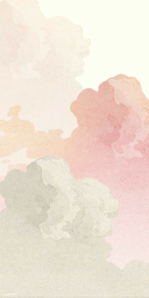 Pink Clouds Wallpaper, Pastel Background Wallpapers, Cloud Illustration, Abstract Wallpaper Design, Iphone Wallpaper Pattern, Cloud Wallpaper, Phone Wallpaper Patterns, Instagram Wallpaper, Watercolor Wallpaper