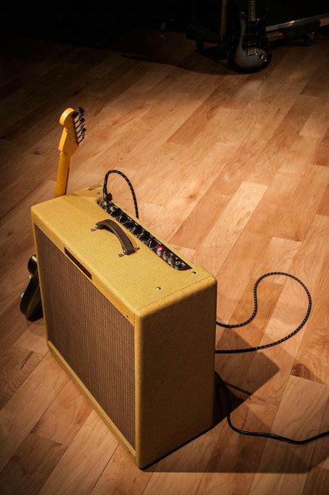 '59 Fender Bassman — a classic then and now Trumpet Players, Beautiful Guitars, Guitar Effects, Marshall Speaker, Guitar Amp, Music Stuff, Musical Instruments, And Now, Then And Now